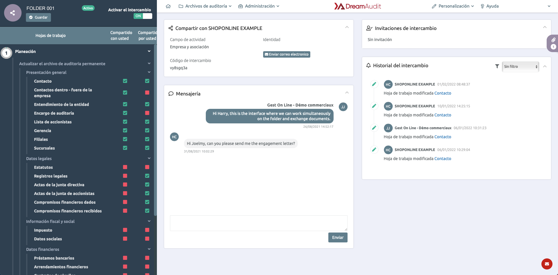 DreamAudit español